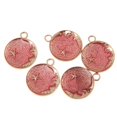 thumbnail image 1 of 5Pcs /Set DIY Findings Moon Drip Charm Necklace Bracelet Earrings Pink, 1 of 8