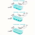 thumbnail image 2 of HLONK Silicone Freezing Tray with Lid - Large Food Freezer Mold  Easy Clean Storage Container for Soups  Broths & Leftovers  Washable  Ideal for Camping  Dining & Fridge Use - Multipurpos, 2 of 7