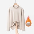 thumbnail image 1 of Ailaofu Turtleneck Long Sleeve Soft Cotton Mock Neck Shirt Solid Color Basic Tee Tops, 1 of 4