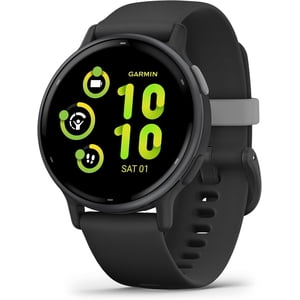 Rénové (bon) Garmin Vivoactif 5 GPS Smartwatch - Aluminium et noir (010-02862-10)