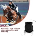 thumbnail image 4 of Wweixi Equestrian Vest Shock Absorption Lengthened Filler Good Elasticity Horse Riding Body Protector Waistcoat Movable Pads CS, 4 of 6