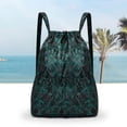 thumbnail image 2 of Rbaofujie Waterproof Drawstring Gym Backpack Bag for Men & Women, Sport Gym Sack Mini Travel Daypack, 2 of 3