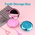 thumbnail image 4 of pitrice Travel Retainer Case with Mirror Mouth Guard Case Protection with Vent Holes Champagne Gold, 4 of 8