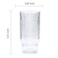 thumbnail image 2 of Wangsaura Transparent Glass Cup,Coffee Mug,Water Cup for Home Office Bar, 2 of 3