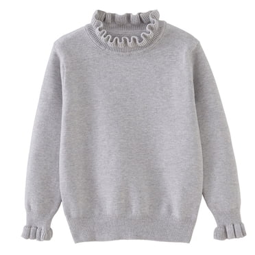 Xfvqtps Sweater Children Men and Women Long Sleeves Round Neck Sweater