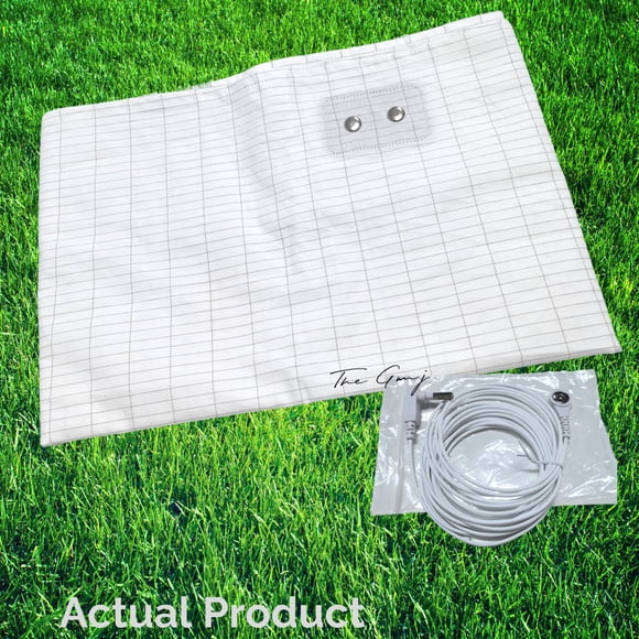Grounding Sheet: 95% Organic Cotton and 5% Conductive Silver Woven Fabric for Better Health and Sleep