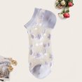 thumbnail image 4 of YAOBAMM Invisible Socks Women Shoes 1 Pair Invisible All Match Elastic Breathable Short Weaving Sole Cool Polyester Transparent Design, 4 of 7