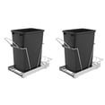 thumbnail image 1 of Rev A Shelf Contenant à Déchets Coulissant Simple de 35 Qt, Paquet RV-12KD-18C S (2), 1 of 12