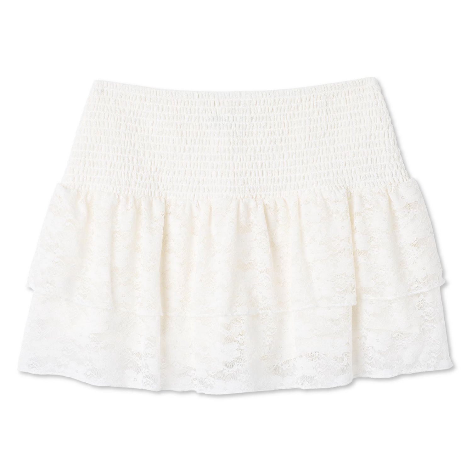 No Boundaries Women's Tiered Lace Skort