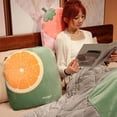 thumbnail image 5 of Dvkptbk Travel Blanket Pillows Travel Blanket Pillow Soft Travel Blanket and Pillow Set Compact Travel Pillow with Blanket for Airplane Car Camping and Office Blankets & Throws, 5 of 5