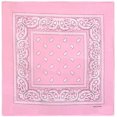 thumbnail image 2 of 3 Pieces Bandana Headscarf Neckerchief Nicki Scarf Biker Cloth Motorcycle Cloth Different Colors Paisley Pattern, Pink, 2 of 4