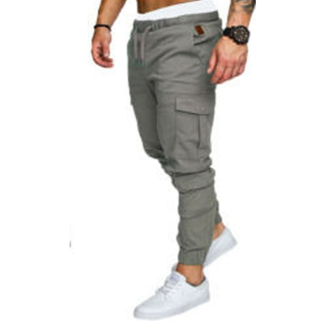 Mens Skinny Fit Straight Leg Trousers With Pockets