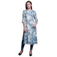 thumbnail image 1 of Bimba Kurti Imprimée à Manches 3/4 Tenue d'Été Kurta Tunique Droite pour Femmes, 1 of 6