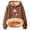 Brown, variant on Lined Hooded Sweatshirt Oversized Pullover Cozy Soft Jacket Winter Warm Sweatshirts with Hoodies Women Sweat Shirts Full Zip Hoodie Womens Sweatshirt Zipper Hoodies Women Woman's White XL