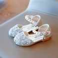 thumbnail image 1 of Pearl Bowknot Girls First Walking Sandals with Secure Flexible Sole Design for Early Toddler Development, 1 of 2