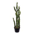 thumbnail image 1 of Vickerman FE191134 34 in. Green Potted Cactus Plastic Planter Pot, 1 of 2