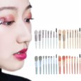thumbnail image 3 of 8Pcs Makeup Brush Set With Foundation Blush Eyeshadow Lip & Make Up Bag L1A3, 3 of 7