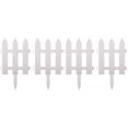 thumbnail image 1 of EIGTHTAIL 4 Sets White Plastic Fence Durable Garden Picket Fence Useful Lawn Edging, 1 of 8