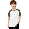 thumbnail image 3 of Plebaso T-Shirts d'Été pour Garçons et Filles à Manches Courtes, T-Shirts à Blocs de Couleur, Hauts pour Enfants, Chandails Décontractés à Col Rond, 3 of 7