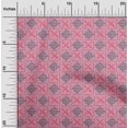 thumbnail image 1 of oneOone Cotton Silk Fabric Leaves & Geometric Block Fabric Prints By Yard 42 Inch Wide, 1 of 4