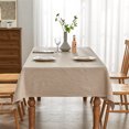 thumbnail image 1 of BALCONY & FALCON Diamond Jacquard Water Resistant Rectangle Tablecloth 55 x 71 Beige for Dining Kitchen Easter Spring Gardening Outdoor, 1 of 1