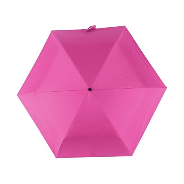 Redempat Breathable Umbrella For Outdoor Activities And Sun Protection Folding Sun Umbrellas Rainproof Umbrellas Easy To Storage rose red 1Set