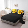 thumbnail image 3 of YST Sunflower Comforter Set, Black and White Cow Print, 7-Piece, Bedding Set, King Size, 3 of 5
