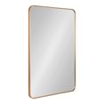 thumbnail image 1 of Kate and Laurel Zayda Radius Rectangle Framed Wall Mirror, Gold 24x36, 1 of 8