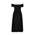 thumbnail image 4 of Robe Dos Nu Aguichant pour Femmes - Col en V Profond, Manches à Volants, Design à Nouer, Robe de Soirée Unie, 4 of 4
