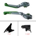 thumbnail image 2 of Adjustable Extendable Brake Clutch Lever for Trident 2022 Bobber 17-19 Tiger 800 Green, 2 of 10