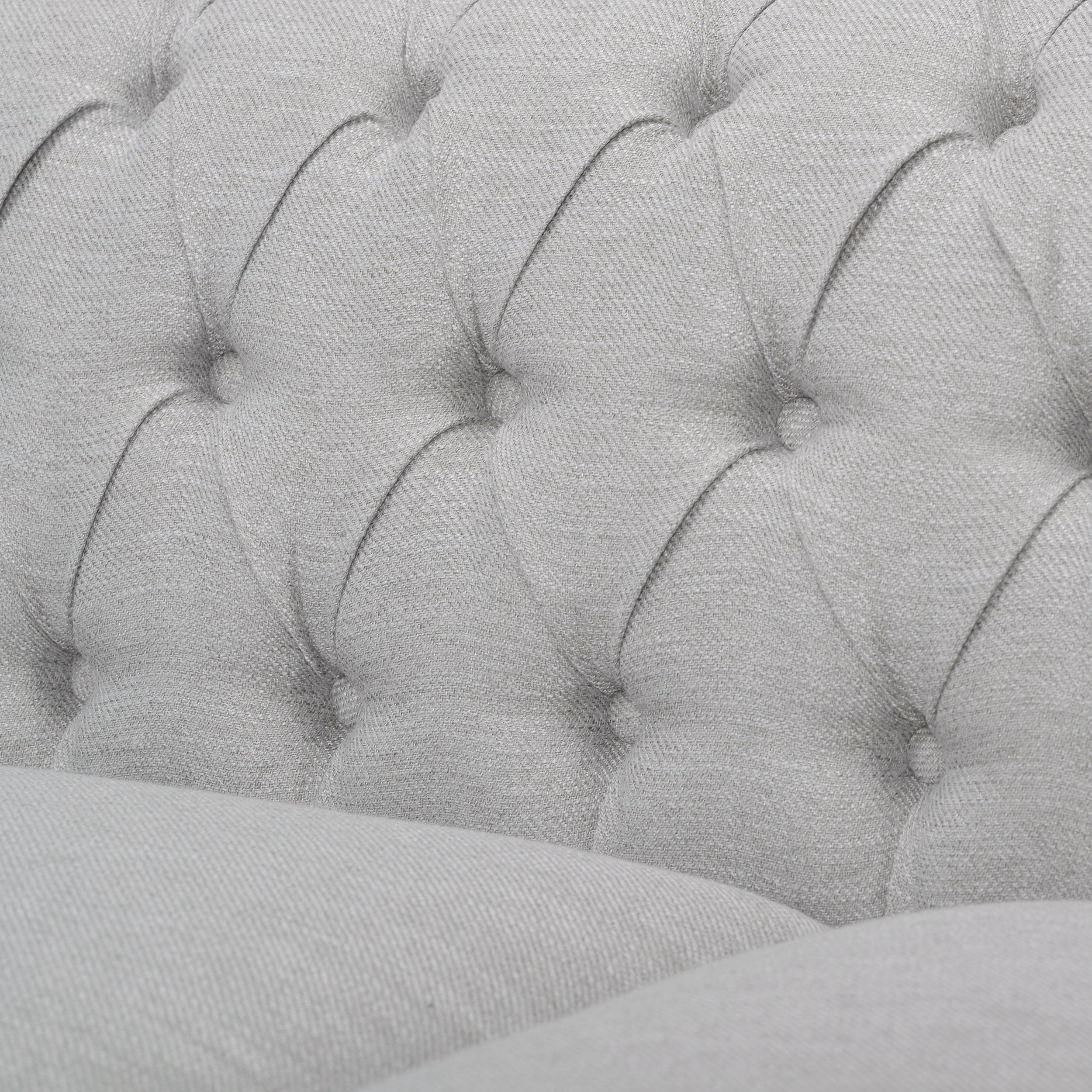 Canapé Chesterfield Noble House 215 cm, capitonnage profond, beige