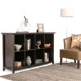 thumbnail image 2 of Allora Table Console en Bois Massif avec Rangement à 8 Cubes Hickory Brun, 2 of 6