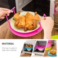 thumbnail image 3 of Minkissy 2Pcs Blue Microwave Oven Tray Rack for Home Layered Food Storage Organizer, 3 of 8