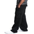 thumbnail image 3 of Men Solid Color Sweatpants Casual Style Cargo Pants, 3 of 4
