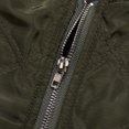thumbnail image 4 of Opperiaya Veste Patchwork Rétro pour Femme à Manches Longues avec Fermeture Éclair Cardigan Matelassé, 4 of 5