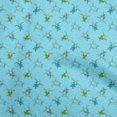 thumbnail image 1 of oneOone Cotton Silk Light Blue Fabric Ocean Turtles Sewing Craft Projects Fabric Prints By Yard 42 Inch Wide, 1 of 4