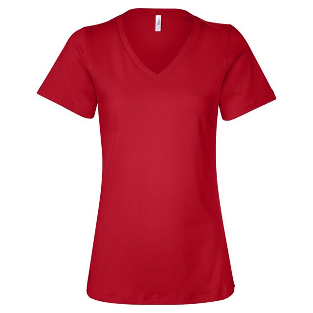 Bella + Canvas Ladies' Relaxed Jersey V-Neck T-Shirt