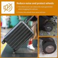 thumbnail image 5 of Luggage Wheel Cover Suitcase Cover Protector Luggage Compartment Wheel Sleeve Cover 8 Pcs Silicone Suitcase Wheel Cover Carry On Luggage Wheel Cover for Suitcase Thick Soundproof Blanket, 5 of 5