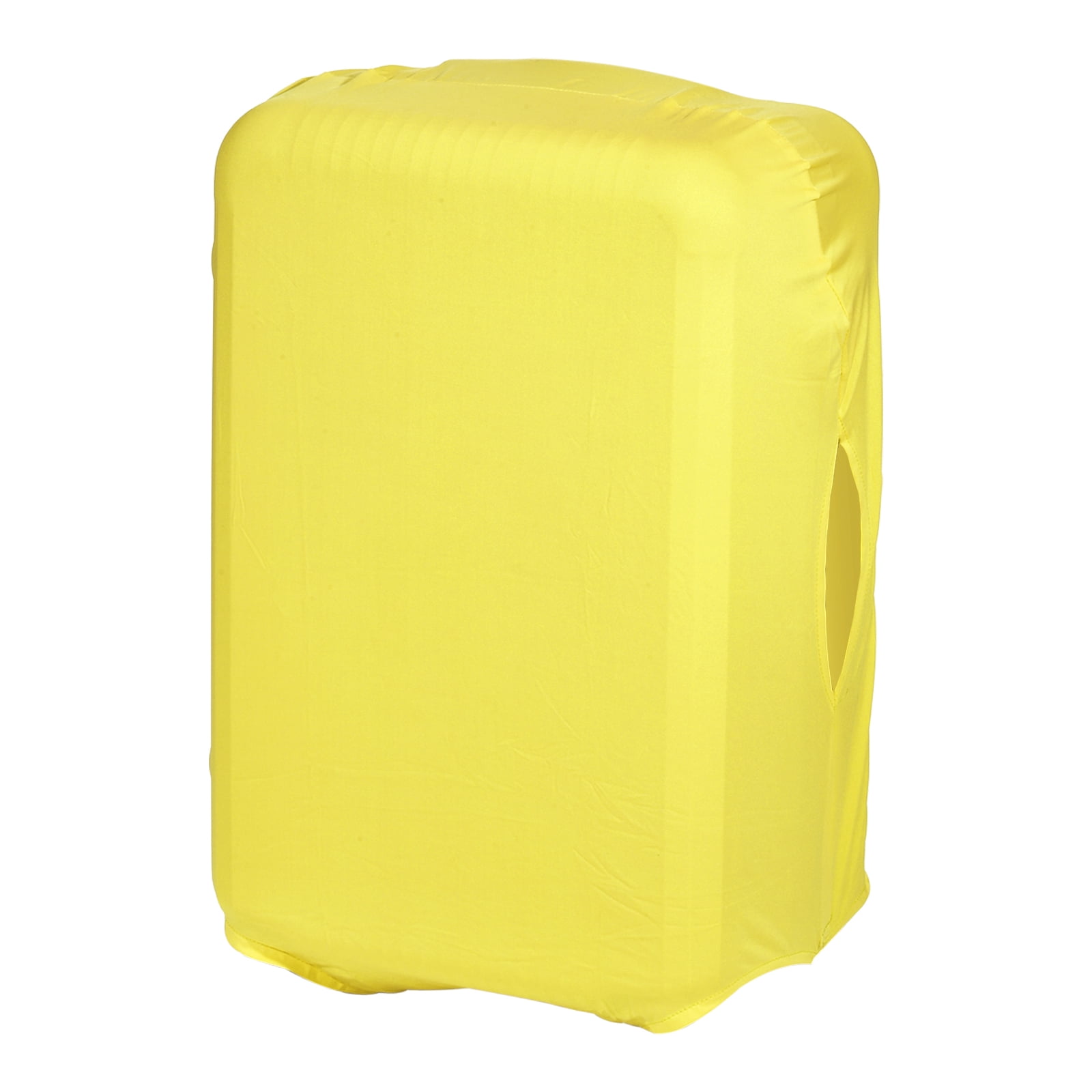 Unique Bargains Elastic Silk Travel Luggage Cover, Washable Protective Suitcase Protector Bag Yellow for 20 Inch Wheeled Suitcase