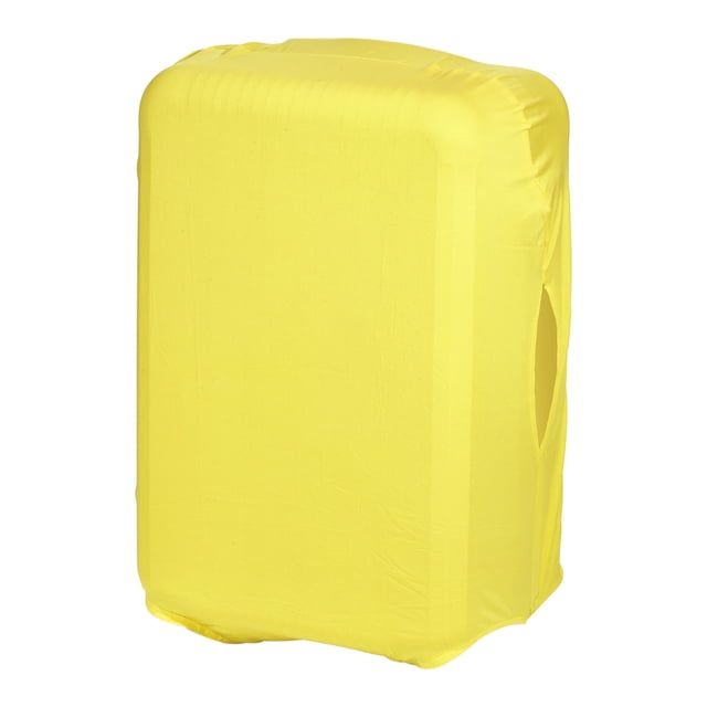 Unique Bargains Elastic Silk Travel Luggage Cover, Washable Protective Suitcase Protector Bag Yellow for 20 Inch Wheeled Suitcase