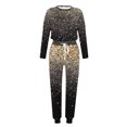 thumbnail image 4 of Ventes de Liquidation Tenues tumgatte pour Femmes Tenues Décontractées Grande Taille Tenues d'Automne pour Femmes Ensemble de Détente Mode Imprimé Manches Longues Col Rond Pull Hauts et Pantalons Ensemble Deux Pièces pour Femmes, 4 of 5