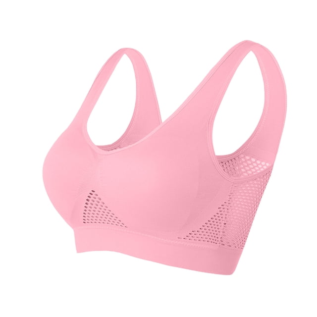 Timegard Sports Bras for Women Plus Size Full Coverage No Underwire High Support Breathable Athletic Bra