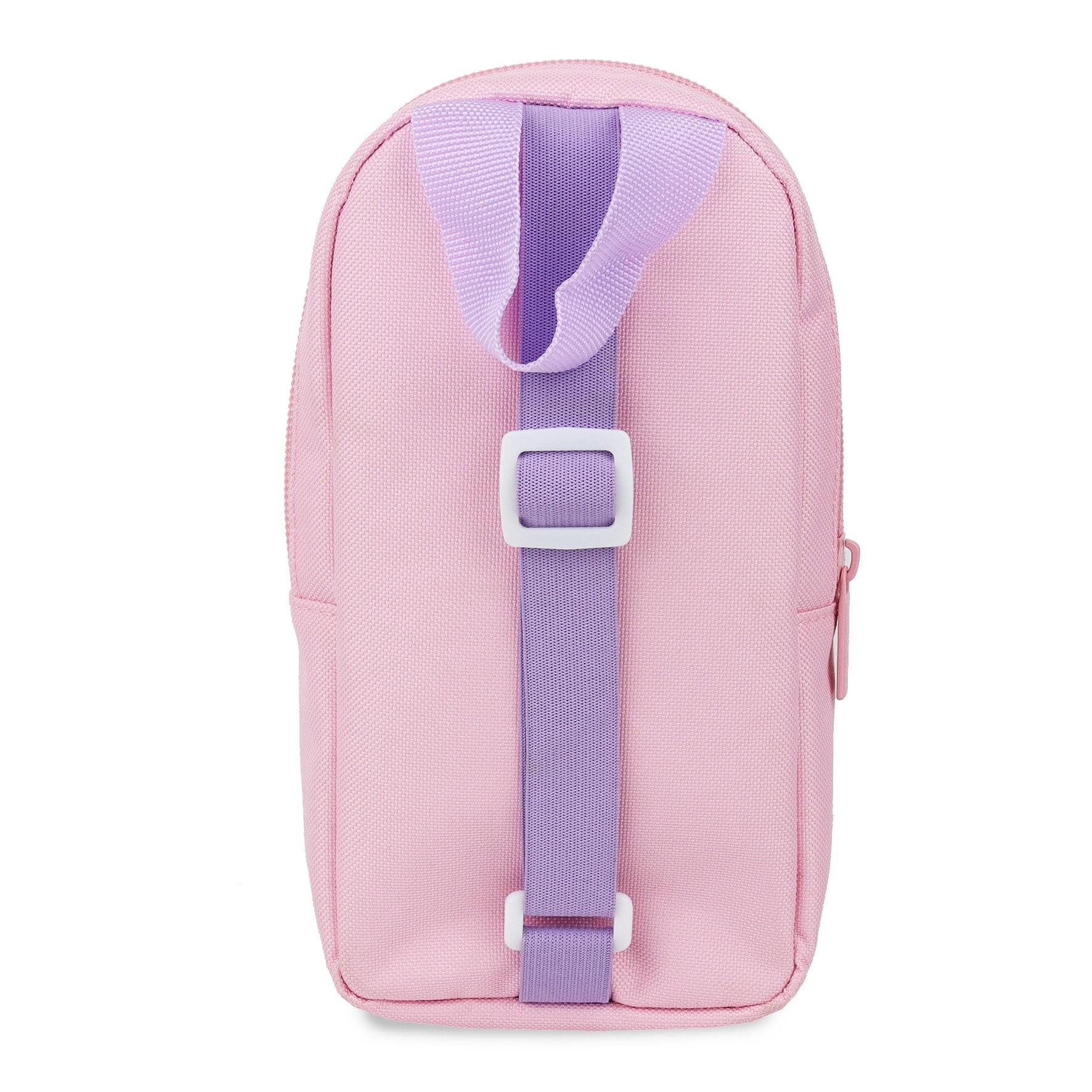 Pen+Gear Trousse à crayons fantaisie en forme de sac à dos avec bandoulière en forme de licorne, polyester rose, l'école primaire et préscolaire