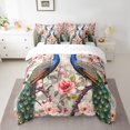 thumbnail image 2 of YST Peacock Bed in a Bag, Exotic Peafowl Bedding Set, 7-Piece, Full, 2 of 5
