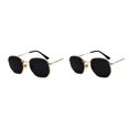 thumbnail image 4 of relayinert Fashionable Polarized Lens Small Square For Trendy Style Materials gold black gray C2 2Set, 4 of 6