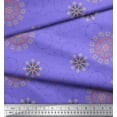 thumbnail image 2 of Soimoi Poly Georgette Fabric Mandala Ethnic Printed Fabric 1 Yard 52 Inch Wide, 2 of 3