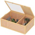 thumbnail image 1 of PawHut Tortoise Enclosure with Two Room Design, 37" x 25" x 13", 1 of 10