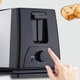thumbnail image 4 of Automatic Toaster 2 Slice Toaster Wide Slots Toaster Multifunctional Toaster BH 002 Automatic Toaster Multifunctional 2 Slice Toaster Home Breakfast Machine AC 220V Black, 4 of 8