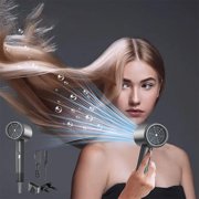 Danhjin Handheld Hairdryer Hair Dryer High-power Hair Dryer Home Hair Dryer Hot Wind Comb Hair Salon Blowing Comb Kitchen Appliances