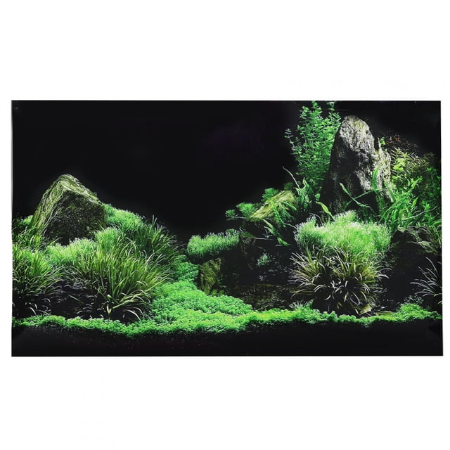 Water Grass Aquarium Sticker, PVC Aquarium Background Sticker Aquarium Sticker, No Fading For Aquaridum Fish Tank 122 X 46cm